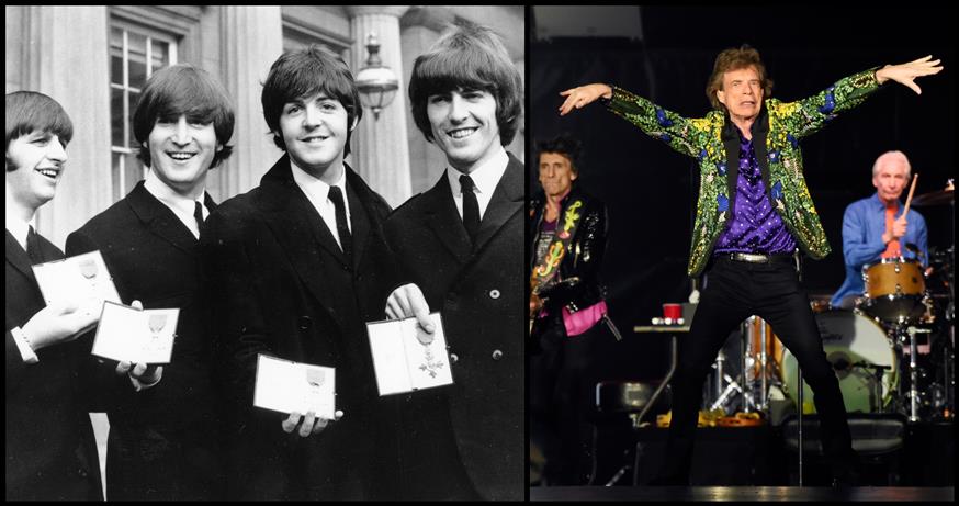 Beatles και Rolling Stones (Copyright: AP Images)