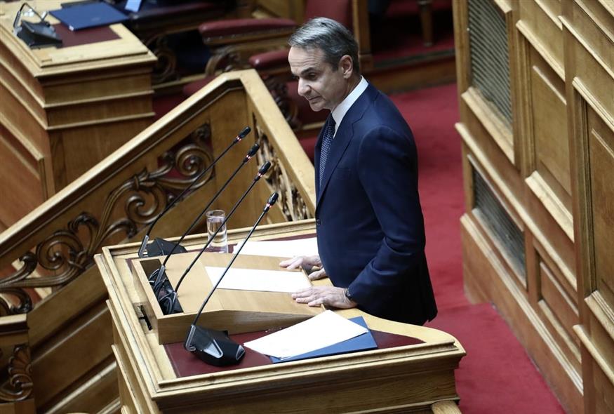 Κυριάκος Μητσοτάκης στη Βουλή (ΙΝΤΙΜΕ/ΖΑΧΟΣ ΓΙΩΡΓΟΣ)