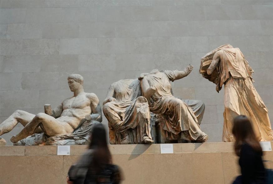 Ορισμένα από τα Γλυπτά του Παρθενώνα στο Βρετανικό Μουσείο (Kirsty Wigglesworth/AP)