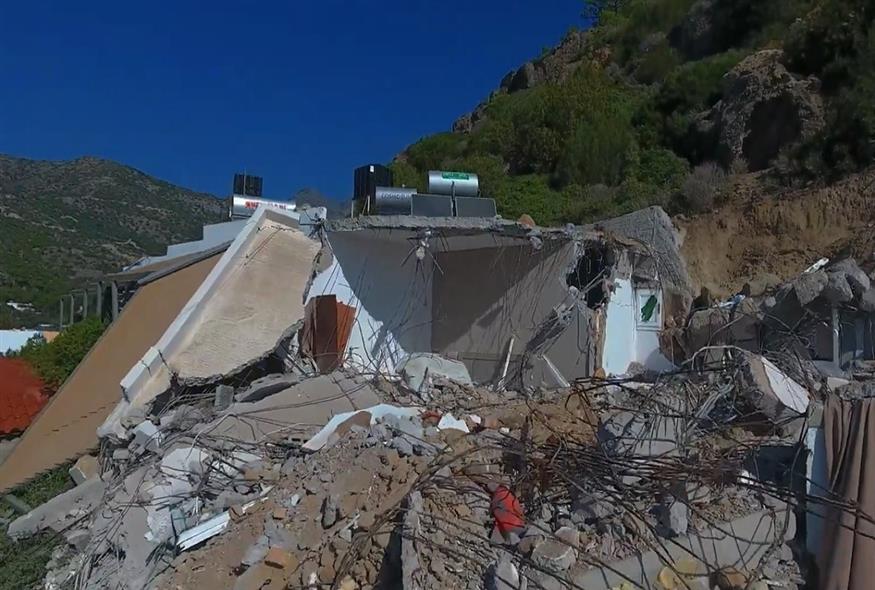 Η καταστροφή από ψηλά στην Κρήτη (Youtube/Screenshot/SarantosNikos)