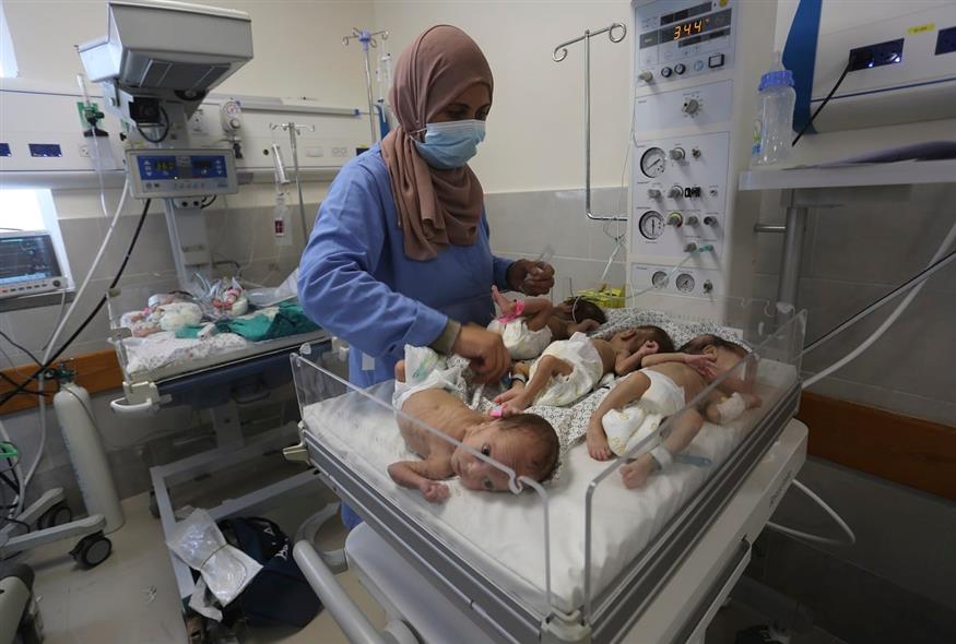 Μωρά Γάζα (AP Photo/Hatem Ali)