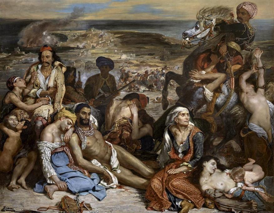 Ο πίνακας του Ντελεκρουά υπενθυμίζει την Σφαγή της Χίου