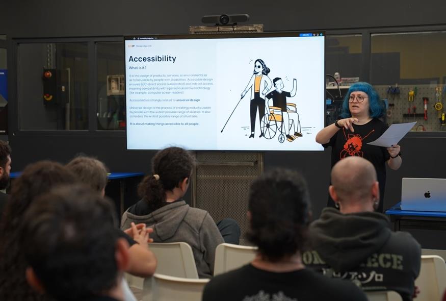 Η Μαριάμ Κιουρί στο Accessibility in Games workshop