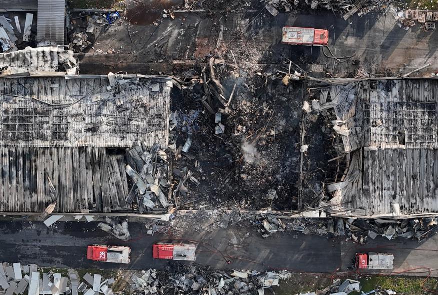 Έκρηξη στο εργοστάσιο Βιολάντα (INTIME NEWS/ΚΥΔΩΝΑΣ ΓΙΩΡΓΟΣ)