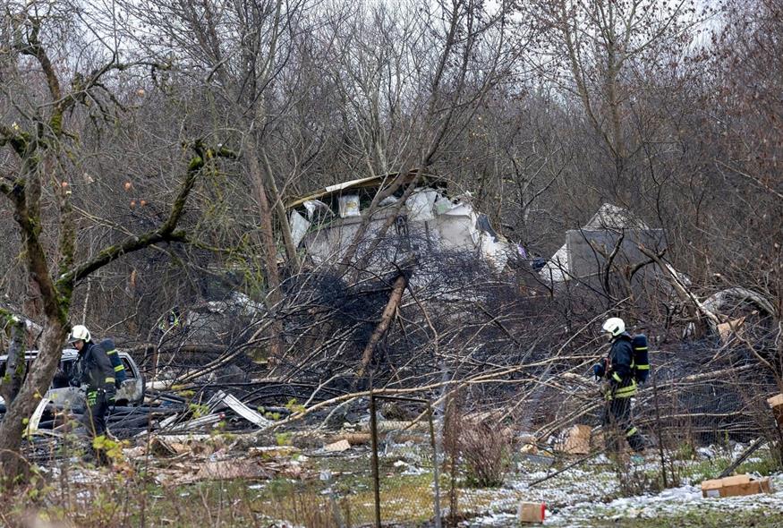 Συντριβή αεροσκάφους στη Λιθουανία (AP Photo/Mindaugas Kulbis)