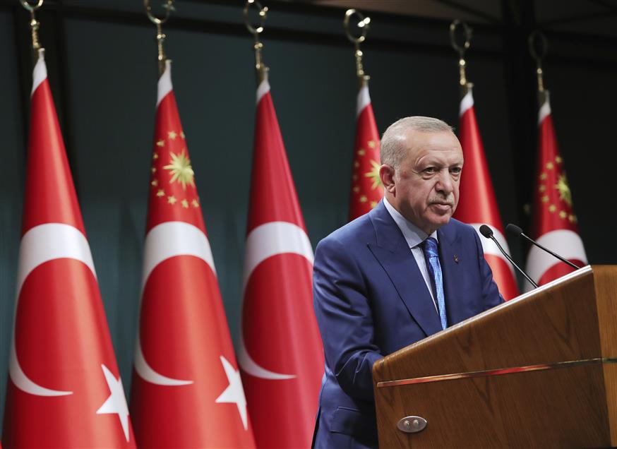 Recep Tayyip Erdogan (Turkish Presidency via AP, Pool)