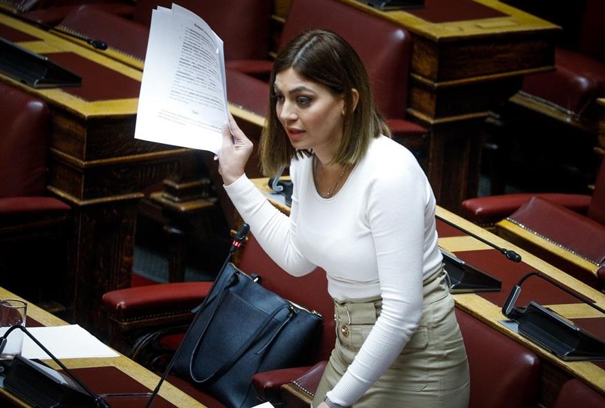 Η βουλευτής του ΜέΡΑ25, Μαρία Απατζίδη (Eurokinisii)