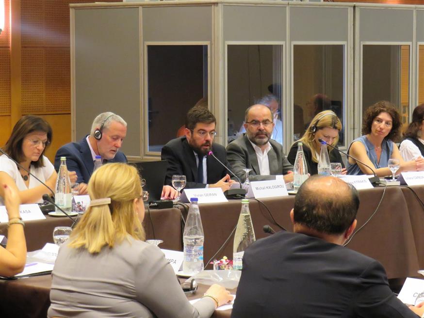 Στιγμιότυπο από τη συνάντηση του υπ. Δικαιοσύνης με το Συμβούλιο της Ευρώπης