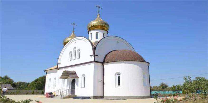 Ο ναός του Αγίου Γεωργίου στο χωριό Μερτσάνσκογιε, 2014 (φωτ.: Βασίλης Τσενκελίδης)