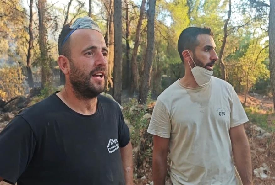 Ο Άρης και ο Αλέξανδρος έσωσαν σπίτια στην Ψάθα