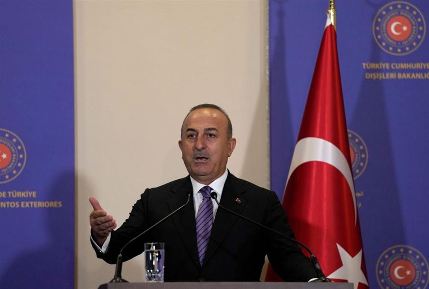 Ο Τούρκος υπ. Εξωτερικών, Μεβλούτ Τσαβούσογλου (AP Photo/Khalil Hamra)