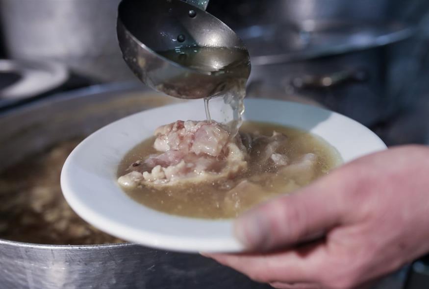 Πιάτο με πατσά (ΓΙΑΝΝΗΣ ΠΑΝΑΓΟΠΟΥΛΟΣ/ EUROKINISSI)