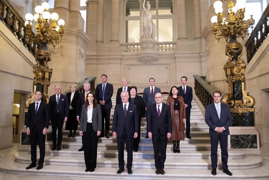 Η νέα κυβέρνηση του Βελγίου (Benoit Doppagne, Pool Photo via AP)