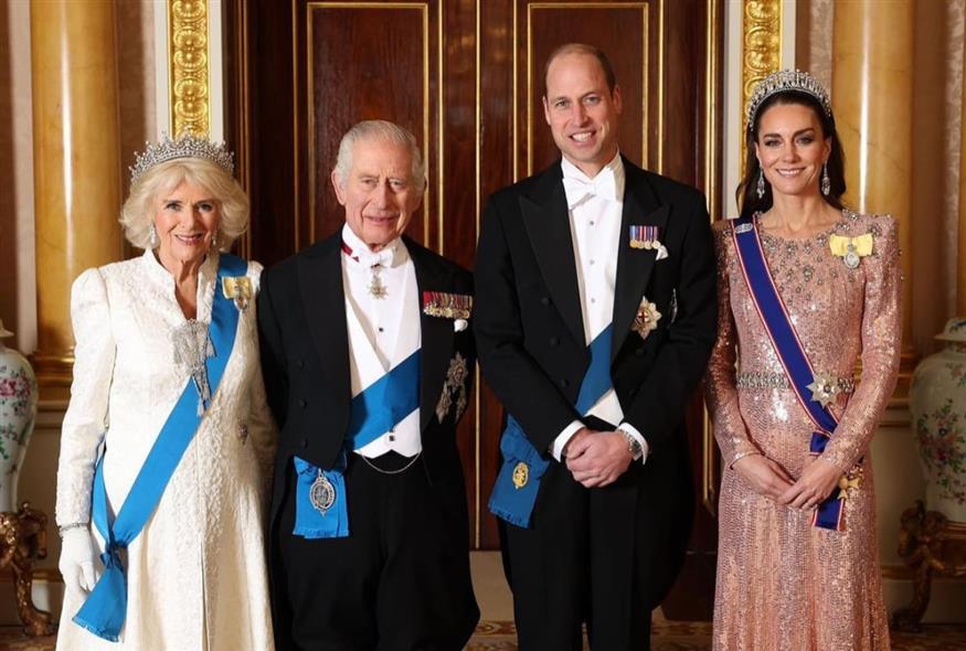 Βασίλισσα Καμίλα, βασιλιάς Κάρολος, πρίγκιπας Γουίλιαμ και πριγκίπισσα Κέιτ (Copyright: Instagram)