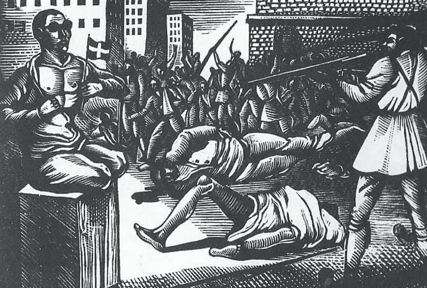 Ο χαράκτης Τάσσος απεικόνισε τη σφαγή των αναπήρων