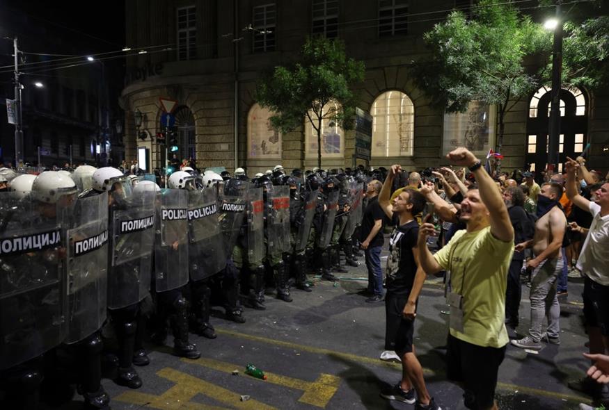 Διαδηλώσεις Βελιγράδι/AP