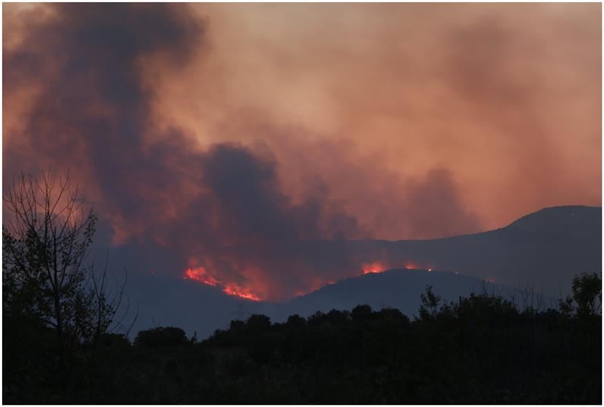 Φωτιά στο Παγγαίο (Eurokinissi)