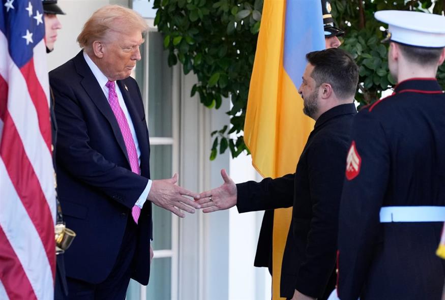 Ντόναλντ Τραμπ και Βολοντιμίρ Ζελένσκι (AP Photo/Alex Brandon)
