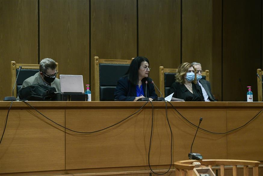 Η πρόεδρος του Δικαστηρίου της Χρυσής Αυγής Μαρία Λεπενιώτη (Copyright: Eurokinissi/Τατιάνα Μπόλαρη)