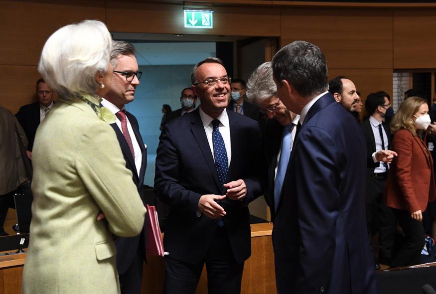 Παλαιότερο στιγμιότυπο από συνάντηση του υπουργού Οικονομικών, Χρήστου Σταϊκούρα στις Βρυξέλλες / European Union