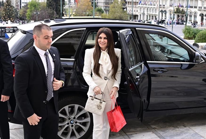 Η Κίμπερλι Γκίλφοϊλ στη Βουλή (ΜΙΧΑΛΗΣ ΚΑΡΑΓΙΑΝΝΗΣ/EUROKINISSI)