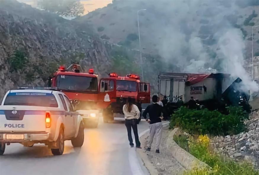 Νεκρός οδηγός νταλίκας που έχασε τον έλεγχο στην Τσαριτσάνη/onlarissa