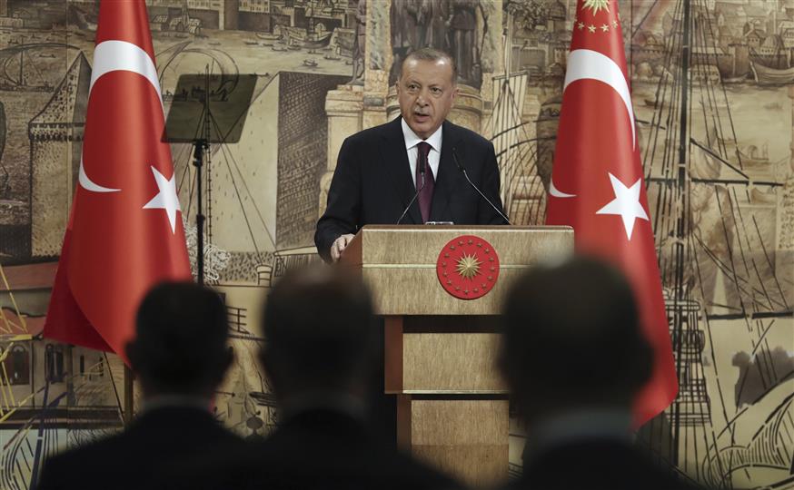Ρετζέπ Ταγίπ Ερντογάν (Turkish Presidency via AP, Pool)