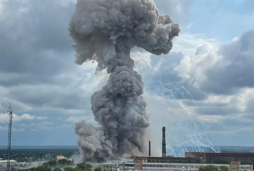 Μεγάλη έκρηξη σε εργοστάσιο κοντά στη Μόσχα (Twitter)