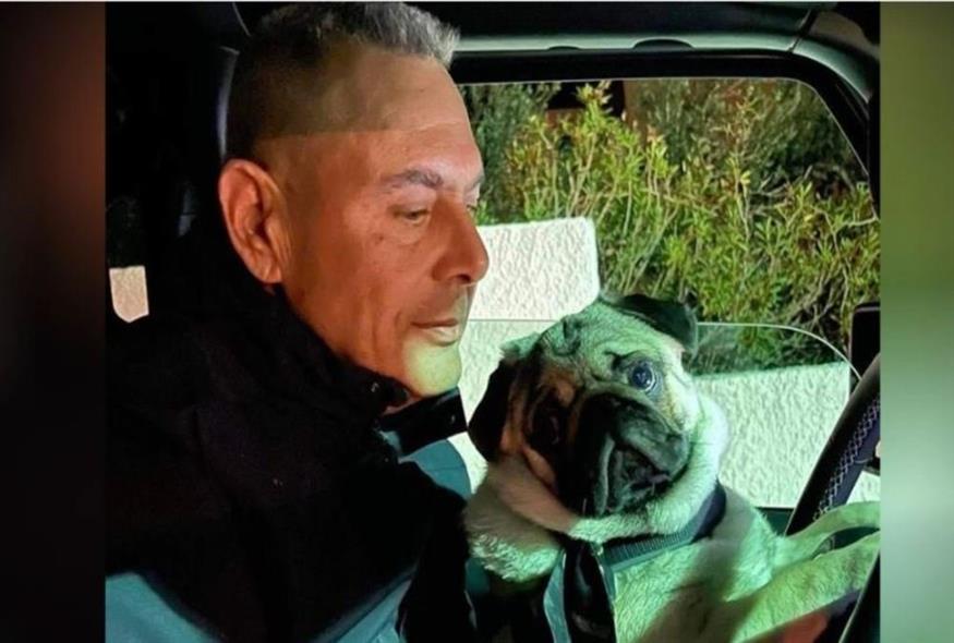 Ο Πάνος Καμμένος με τον σκύλο του / Instagram
