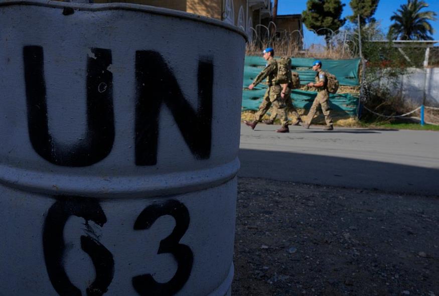 Eιρηνευτικές δυνάμεις του ΟΗΕ στην Κύπρο / AP Photo / Petros Karadjias