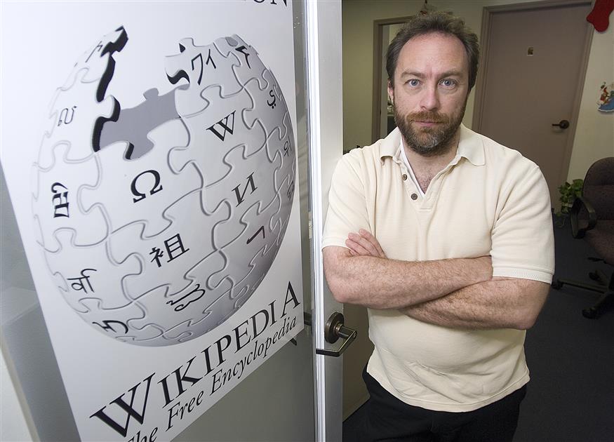 Ο ιδρυτής της Wikipedia, Jimmy Wales (AP photos)