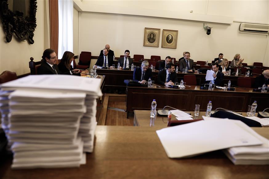 Στιγμιότυπο από την συνεδρίαση της προανακριτικής (Copyright: Eurokinissi/Γιάννης Παναγόπουλος)