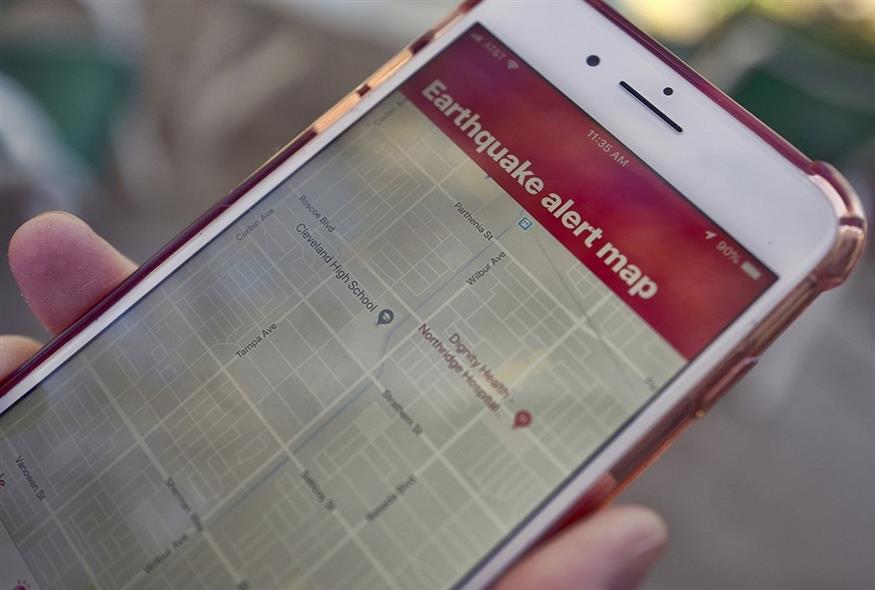 App που προειδοποιεί τους χρήστες smartphones για σεισμούς (Associated Press)