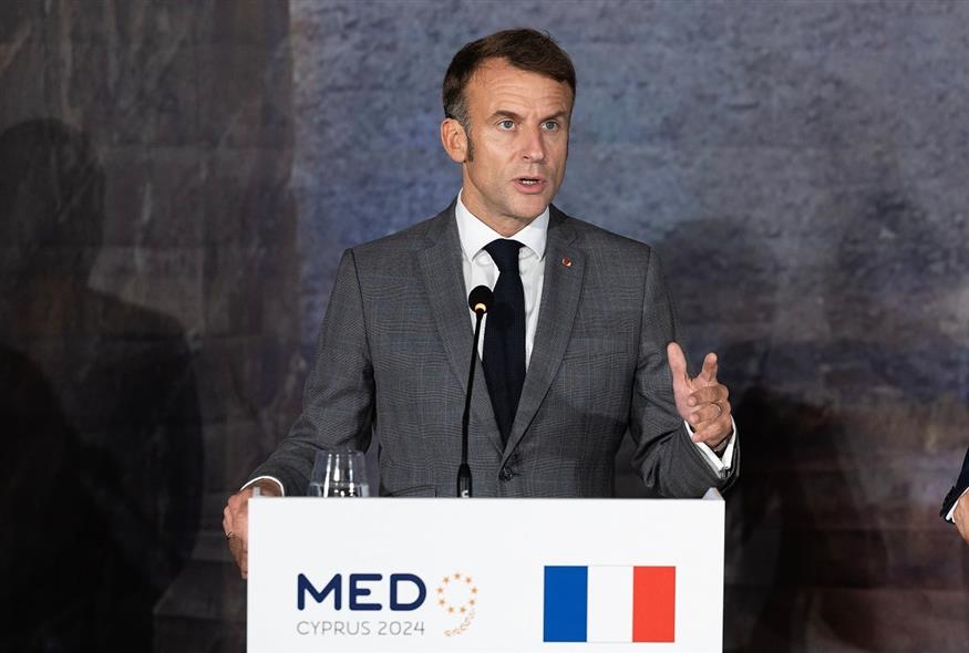 Εμανουέλ Μακρόν (ΔΗΜΗΤΡΗΣ ΠΑΠΑΜΗΤΣΟΣ/ΓΡΑΦΕΙΟ ΤΥΠΟΥ ΠΡΩΘΥΠΟΥΡΓΟΥ/EUROKINISSI)