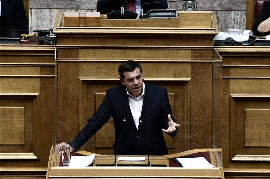 Αιφνιδιαστική παρέμβαση του Αλέξη Τσίπρα στη Βουλή (copyright: Eurokinissi)