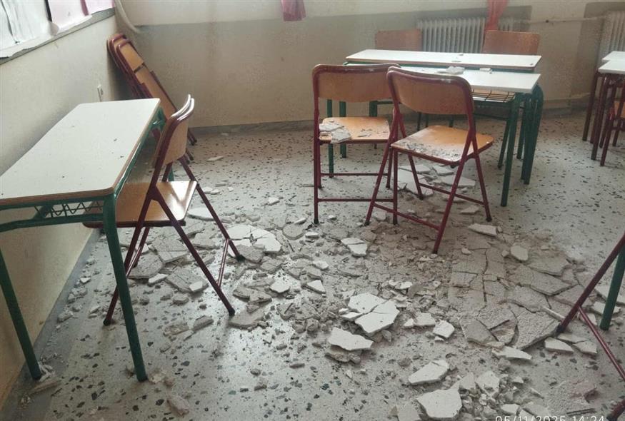 Έπεσαν σοβάδες σε δημοτικό στο Πόρτο Ράφτη (Σύλλογος Εκπαιδευτικών Π.Ε.«Κώστας Σωτηρίου»)