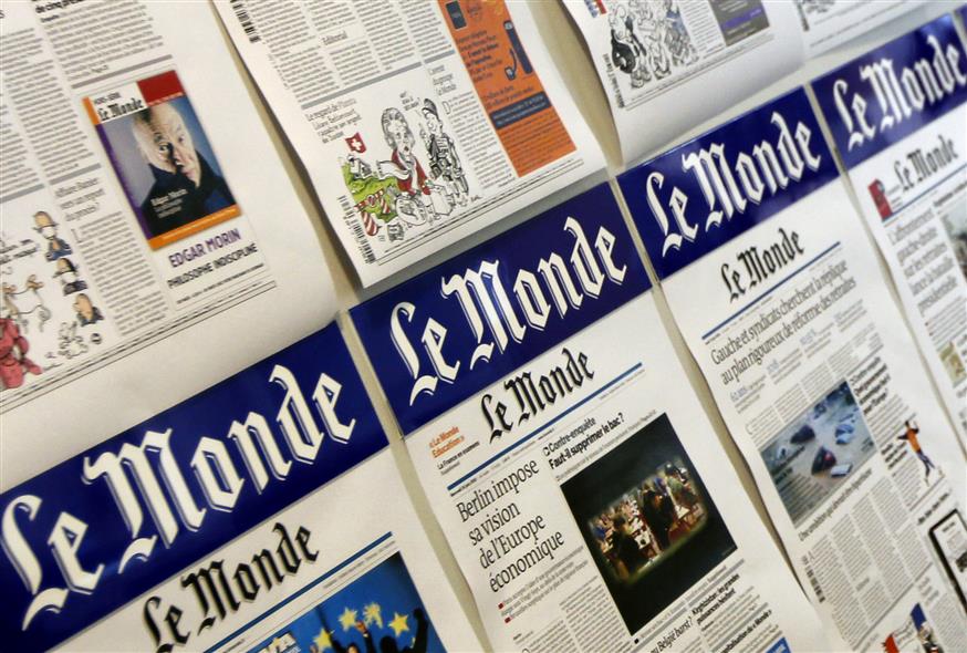 Εφημερίδα Le Monde/(AP Photo/Laurent Cipriani)