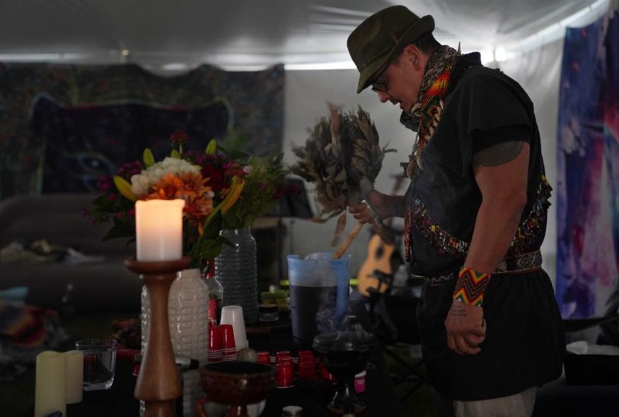 Τελετή με ayahuasca στη Γιούτα (AP Photo/Jessie Wardarski)