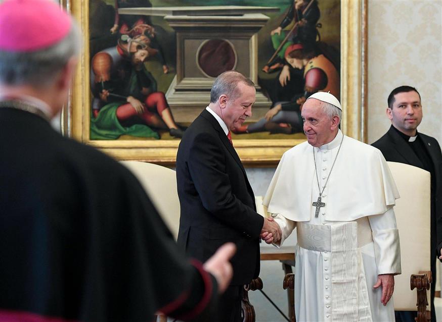 Πάπας Φραγκίσκος - Ερντογάν/AP Images