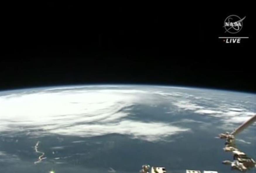 Πλάνα του τυφώνα Ιντάλια από τον δορυφόρο της NASA (Video Capture)