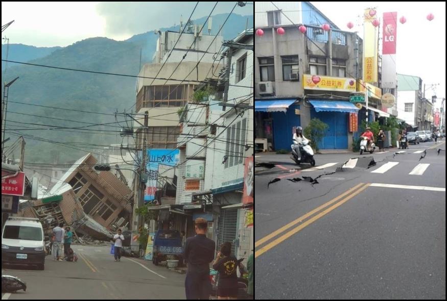 Σεισμός στην Ταϊβάν (Twitter)