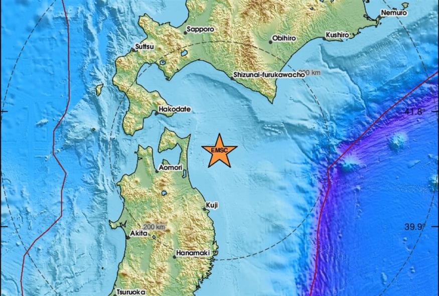 Σεισμός στην Ιαπωνία (emsc-csem.org)