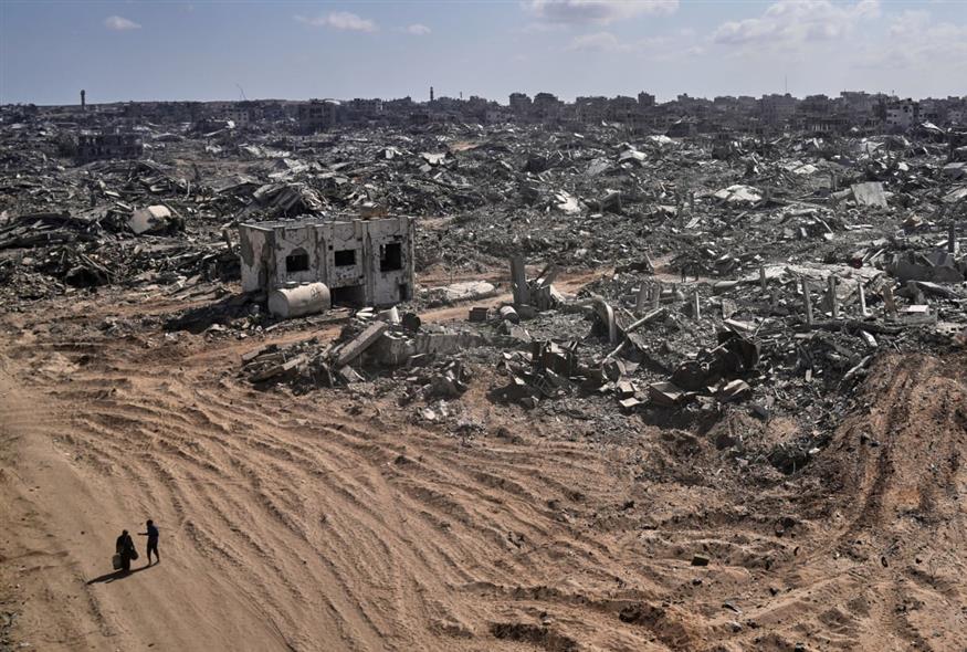 Ερείπια στη Γάζα (AP Photo/Abdel Kareem Hana)