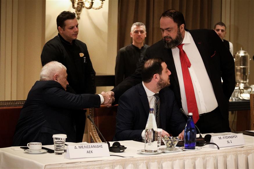 Ο Μελισσανίδης καταθέτει στη δίκη των στημένων όπου κατηγορούμενος είναι ο Βαγγέλης Μαρινάκης κι άλλοι 27 (eurokinissi)