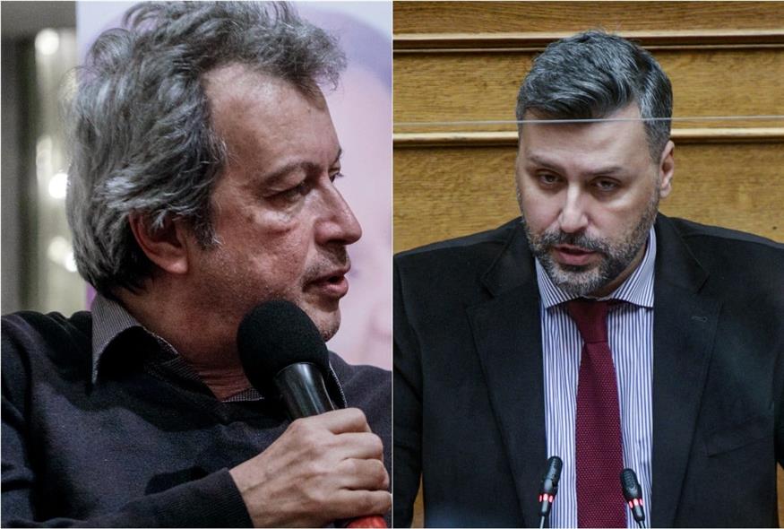 Ο Πέτρος Τατσόπουλος  και ο Γιάννης Καλλιάνος (EUROKINISSI)