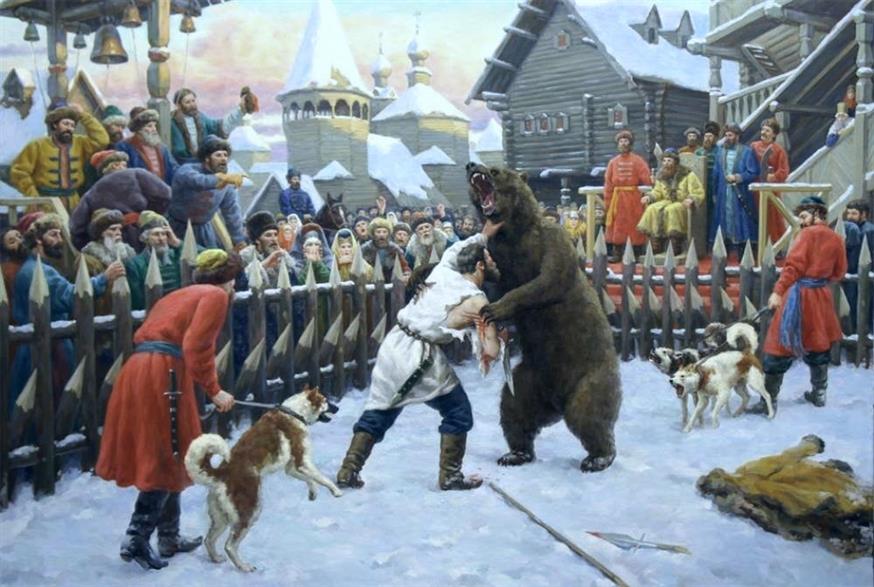 Πάλη με την αρκούδα...