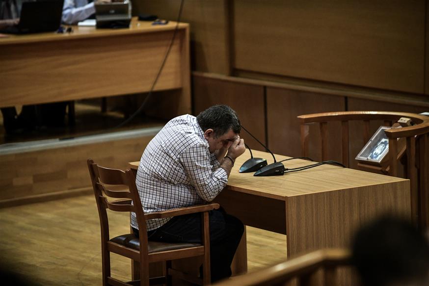 Ο Γιώργος Ρουπακιάς στο εδώλιο του κατηγορουμένου (Eurokinissi/Τατιάνα Μπόλαρη)