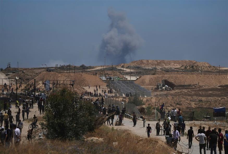 Εκτοπισμένοι κάτοικοι της Γάζας (AP Photo/Abdel Kareem Hana)