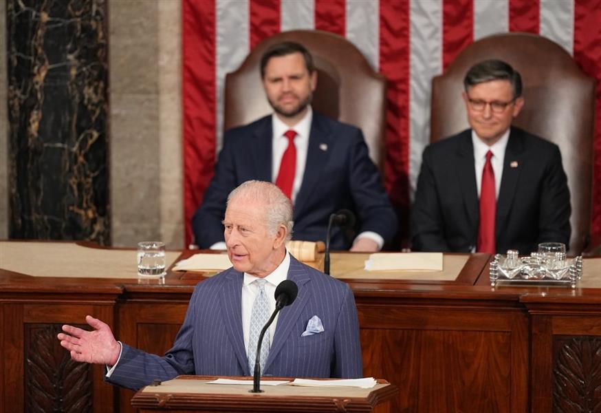 Ιστορική ομιλία του βασιλιά Καρόλου Γ΄ της Βρετανίας στο Κογκρέσο (ΑP)