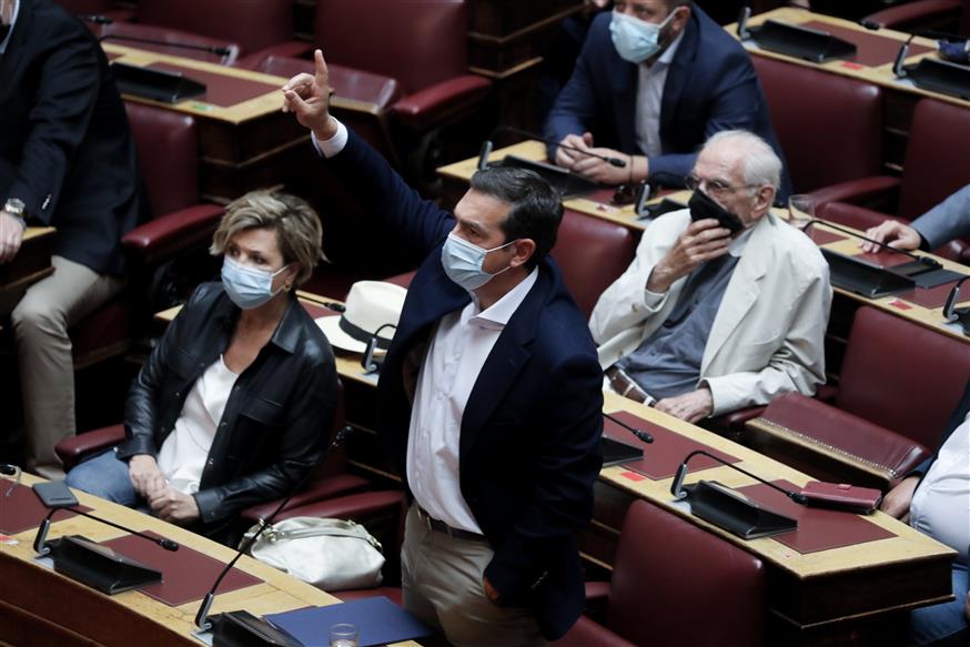 Ο Αλέξης Τσίπρας στη Βουλή/Φωτογραφία: EUROKINISSI/ΠΑΝΑΓΟΠΟΥΛΟΣ ΓΙΑΝΝΗΣ